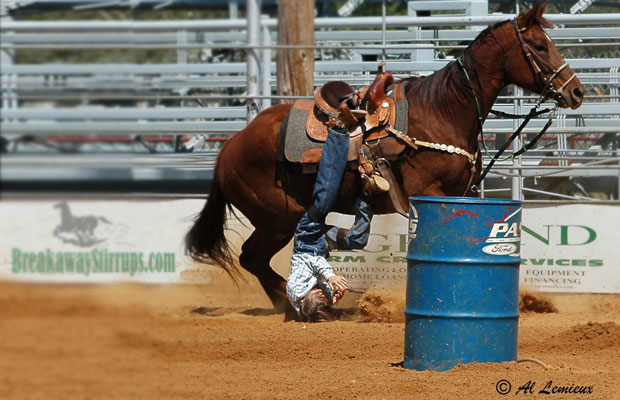 Breakaway Stirrups - Jake McCoy photo by Al Lemieux